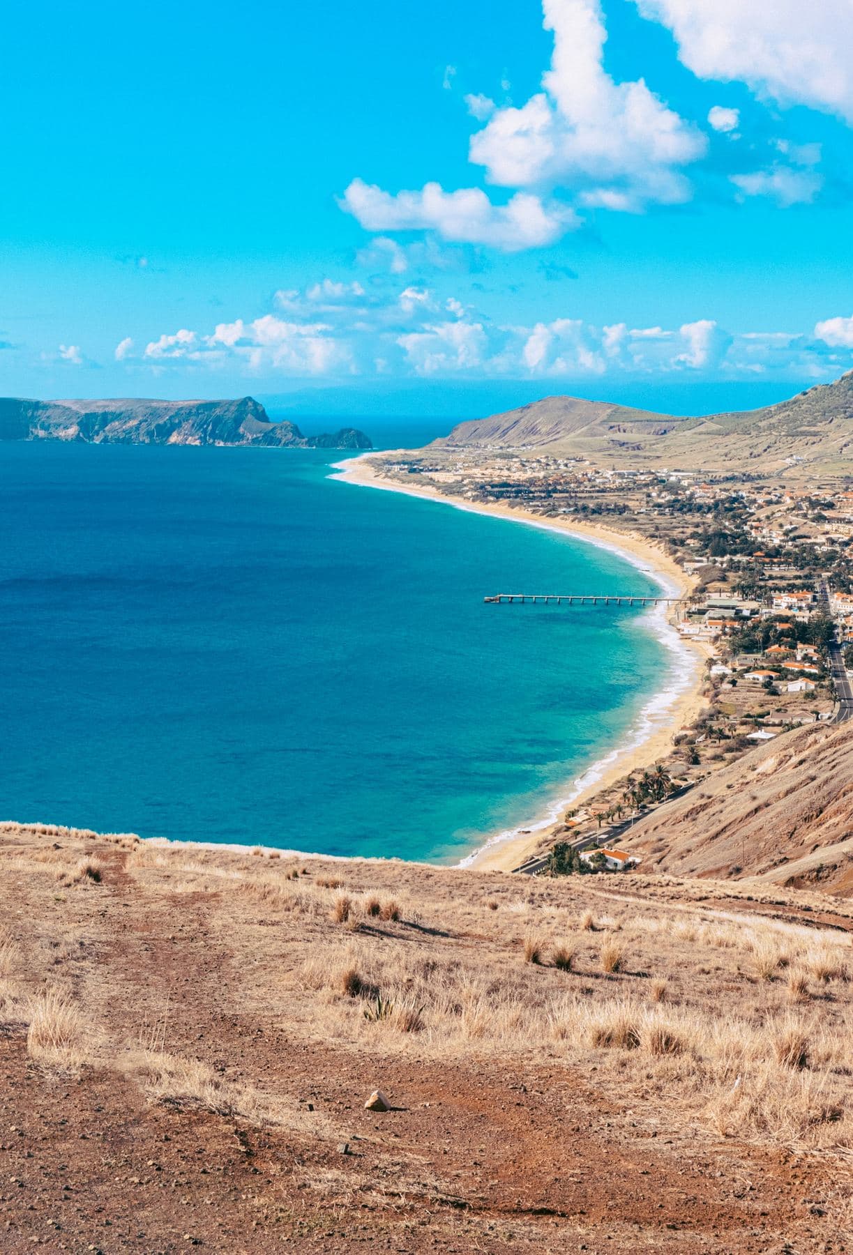 Praia de Porto Santo vista do alto